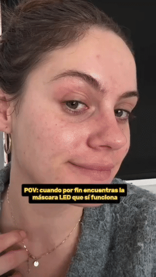 Mascarilla LED de Terapia Facial | Efecto Anti-Edad y Anti-Acné